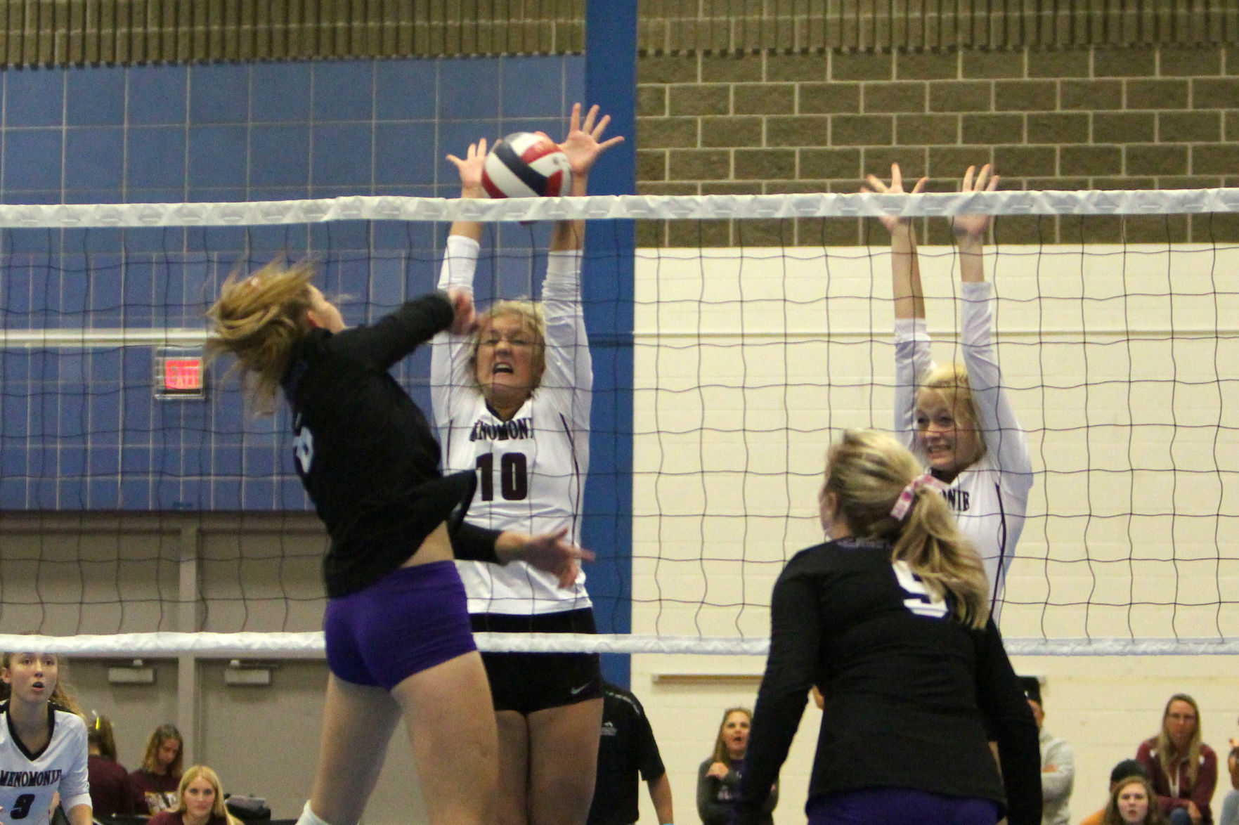 Prep volleyball sprawl at UW-Stout 8-31-19